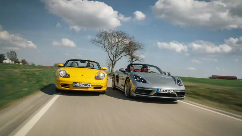 porsche 986 boxster and 718